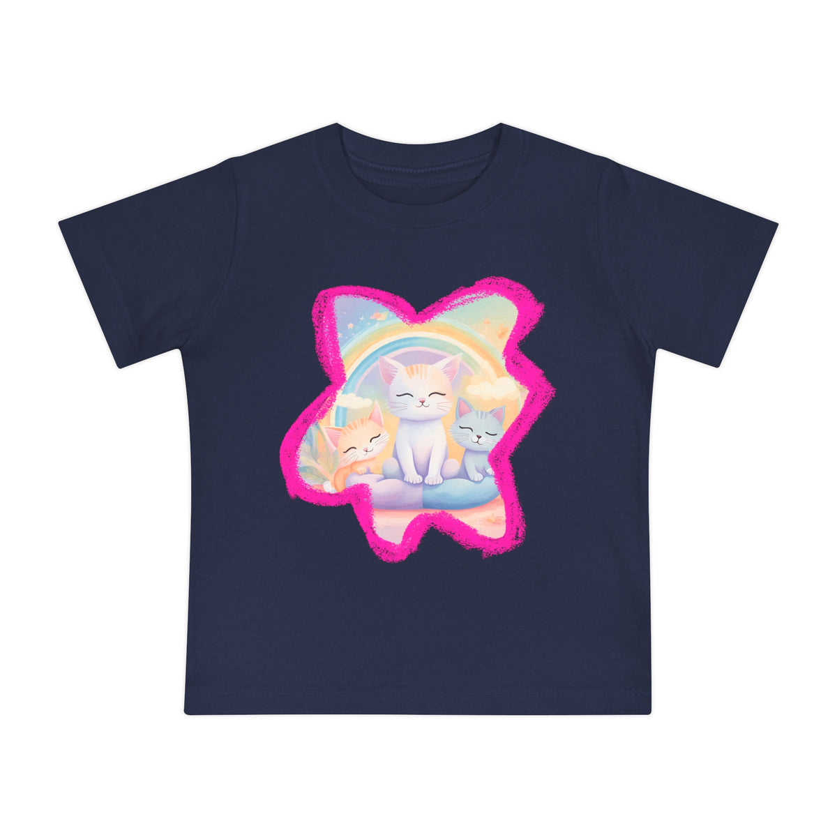 Rainbow Cats baby t-shirt — lifestyle photo