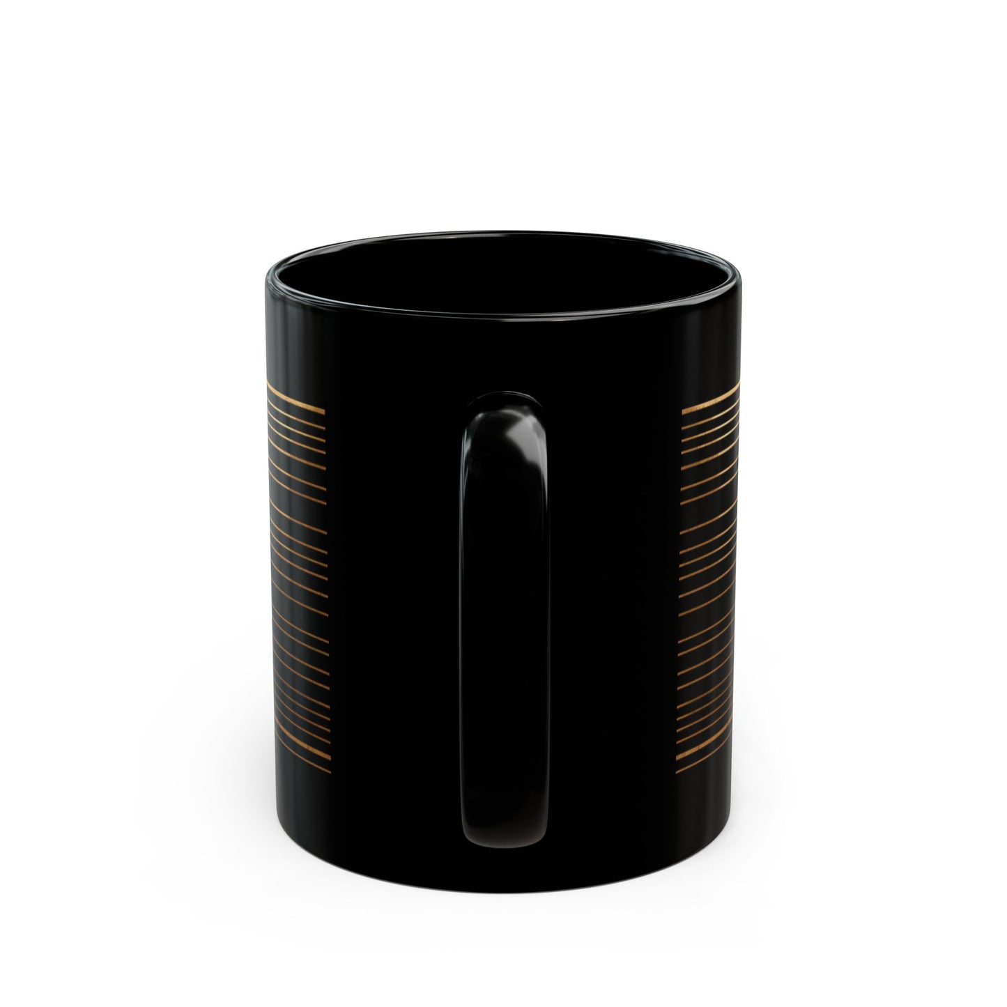 Golden Labrador Outline Black Mug – Dog Lover Coffee Cup (11oz & 15oz)