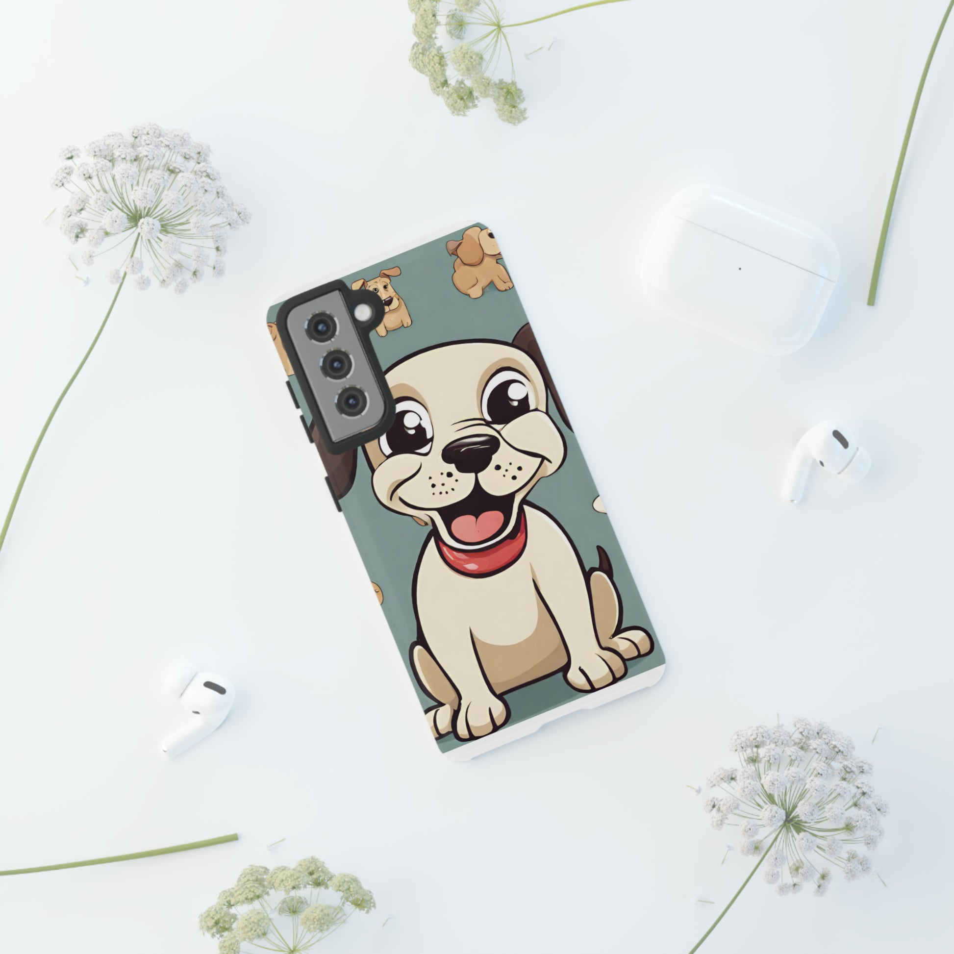 Sniffwagglendwalk™ Multi Dog Design Tough Phone CaseS. - Sniff Waggle And Walk