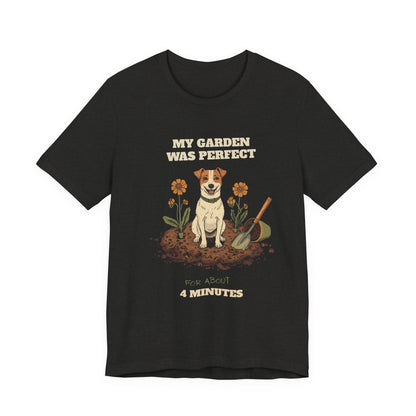 Gardening dog t-shirt gift for dog mum or dog dad