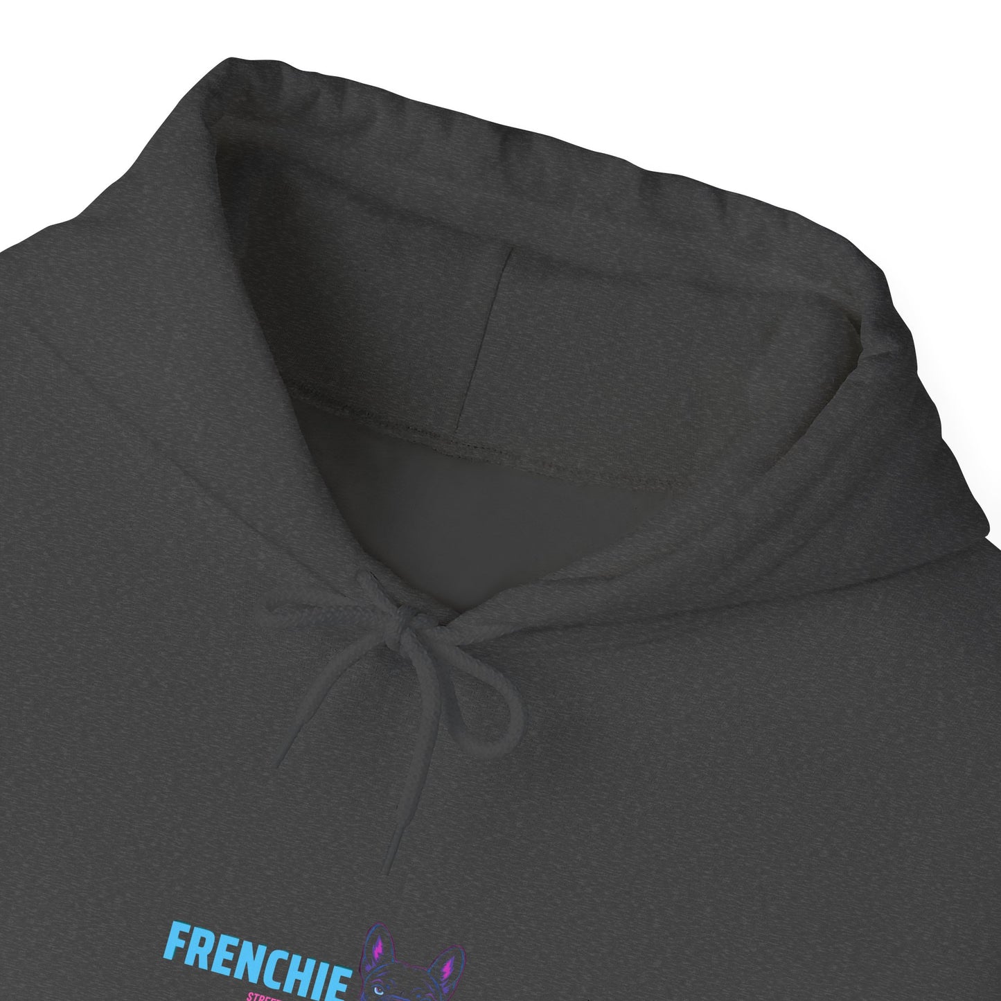 Frenchie streetwear pullover hoodie lifestyle shot