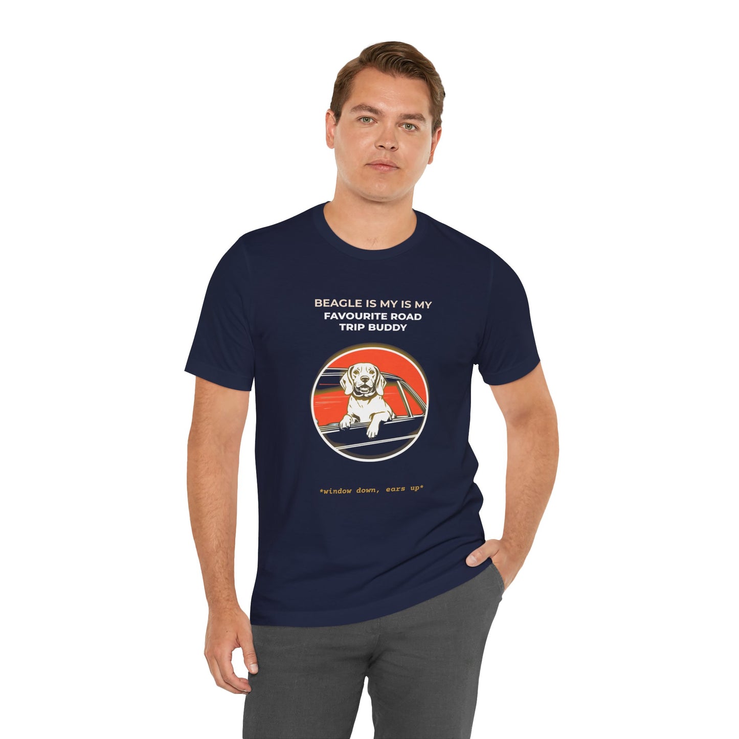 Beagle Road Trip Tee – “Beagle Is My Favourite Road Trip Buddy” Dog Lover Shirt