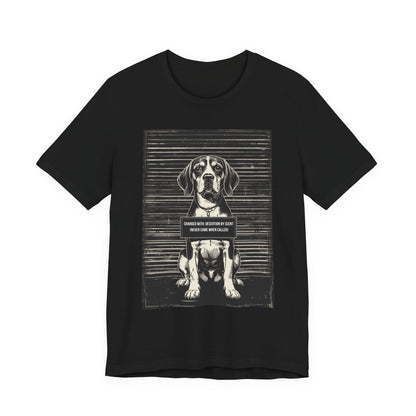 Beagle True Crime Night Shift t-shirt, black, back view