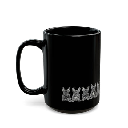 French Bulldog mug detail