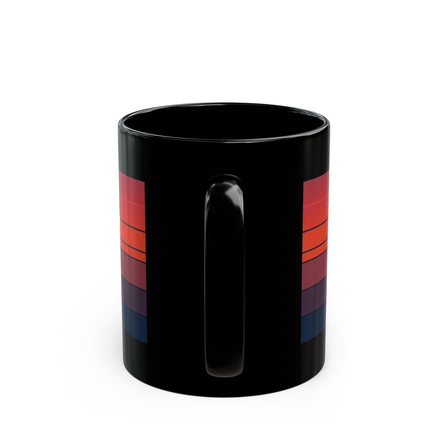 Cool Doberman Sunglasses Mug — Sunset Black Coffee Cup (11oz & 15oz)