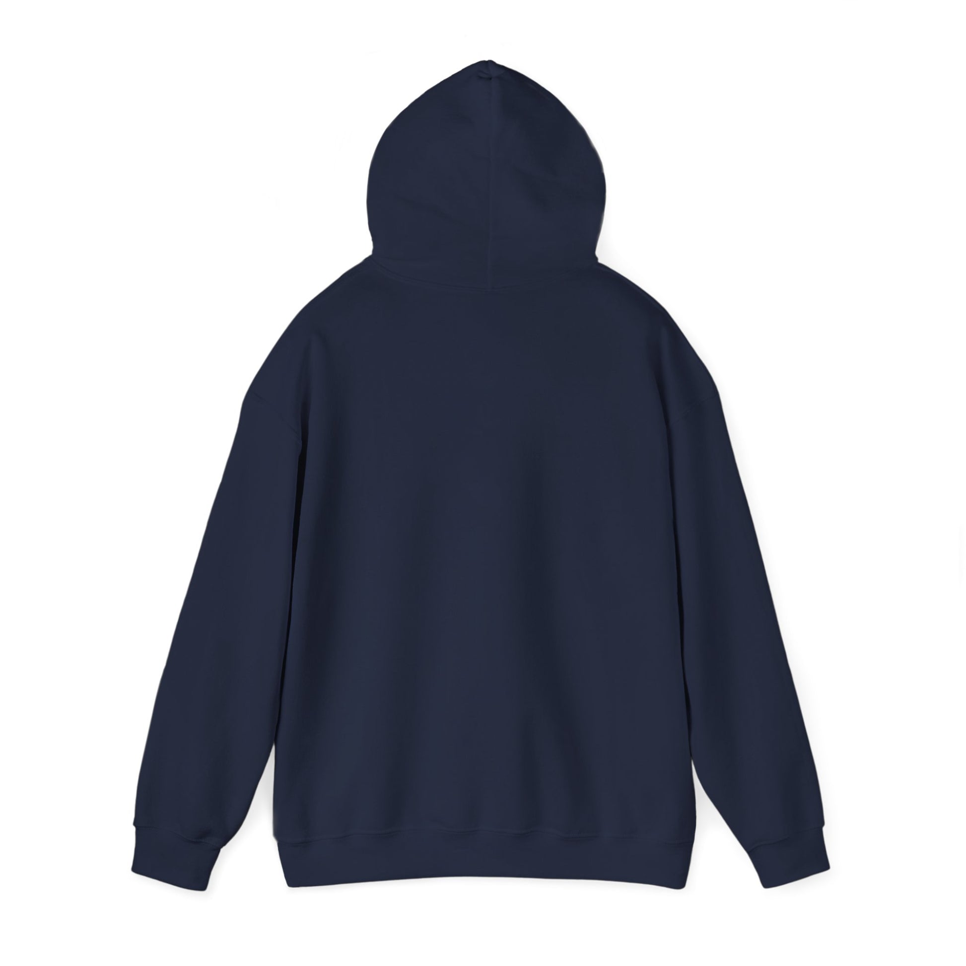 Navy neon Dachshund hoodie with glowing chain design