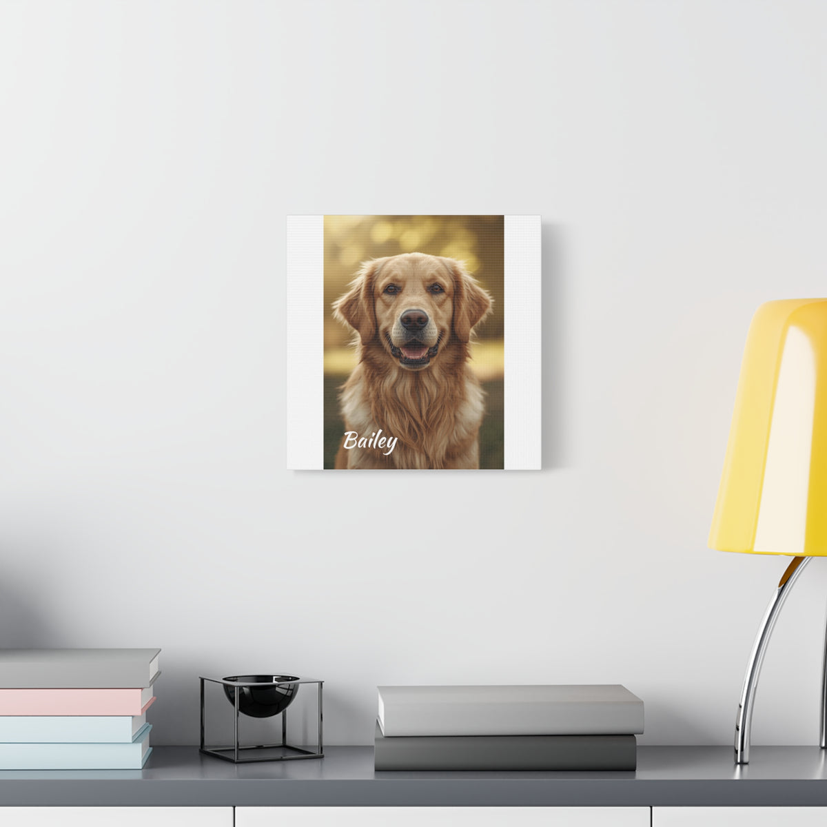 Personalized Dog Photo Canvas Print — Custom Pet Wall Art (12" x 12")