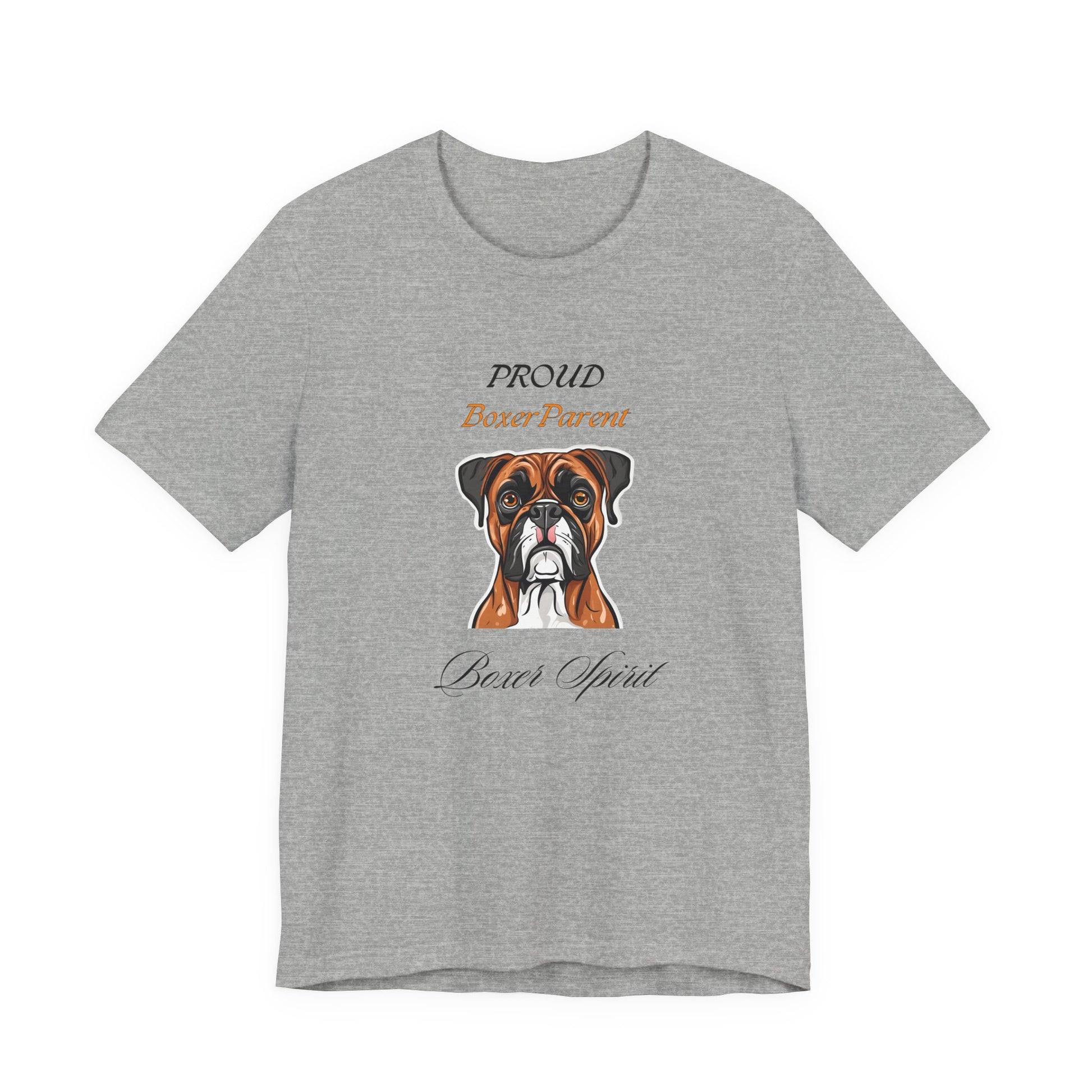 Proud Boxer Parent Athletic Heather t-shirt front view