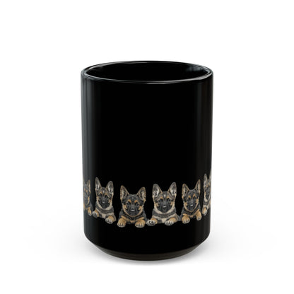 German Shepherd coffee mug front view