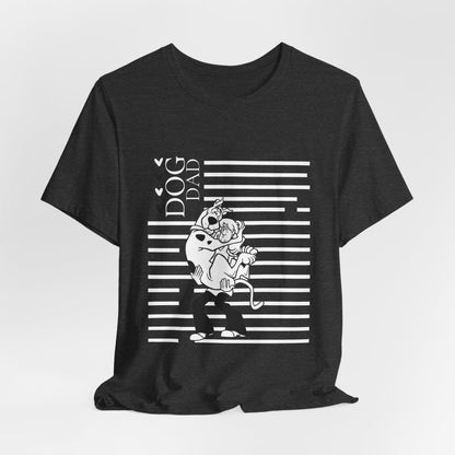 Scooby-Doo Dog Dad T-Shirt in red lifestyle — funny dog dad tee