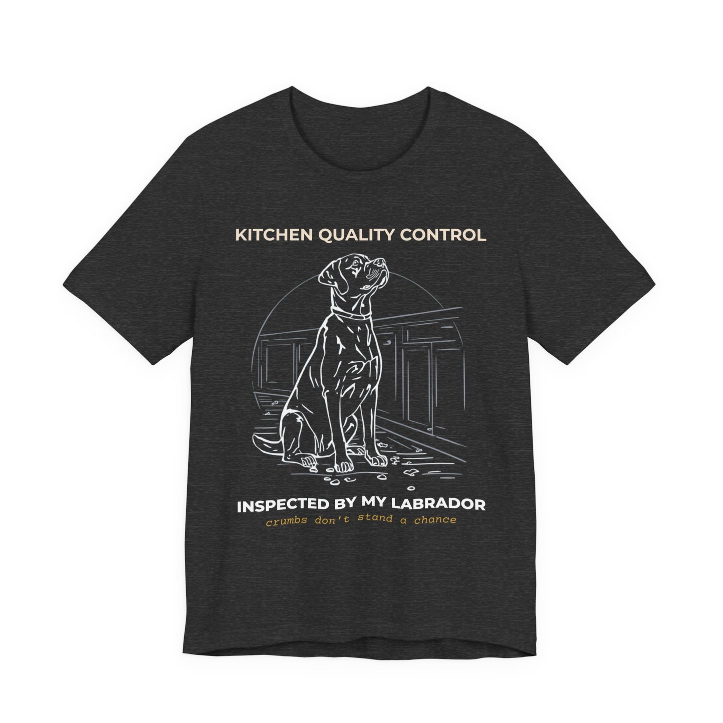 Kitchen Quality Control Labrador T-Shirt — "Inspected By My Labrador" Dog Lover Tee
