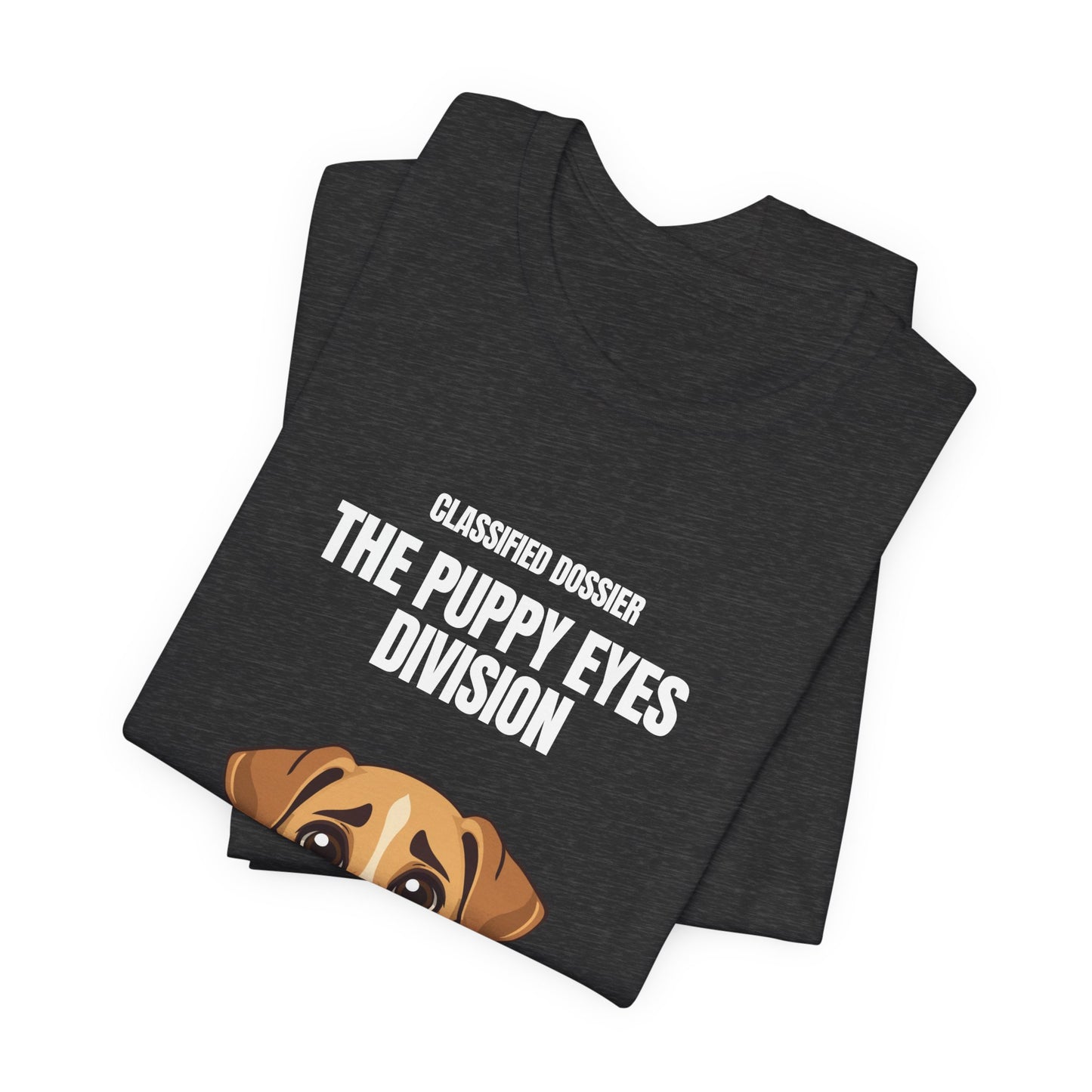 Puppy Eyes Division T-Shirt – ‘Resistance Is Futile’ Cute Dog Tee