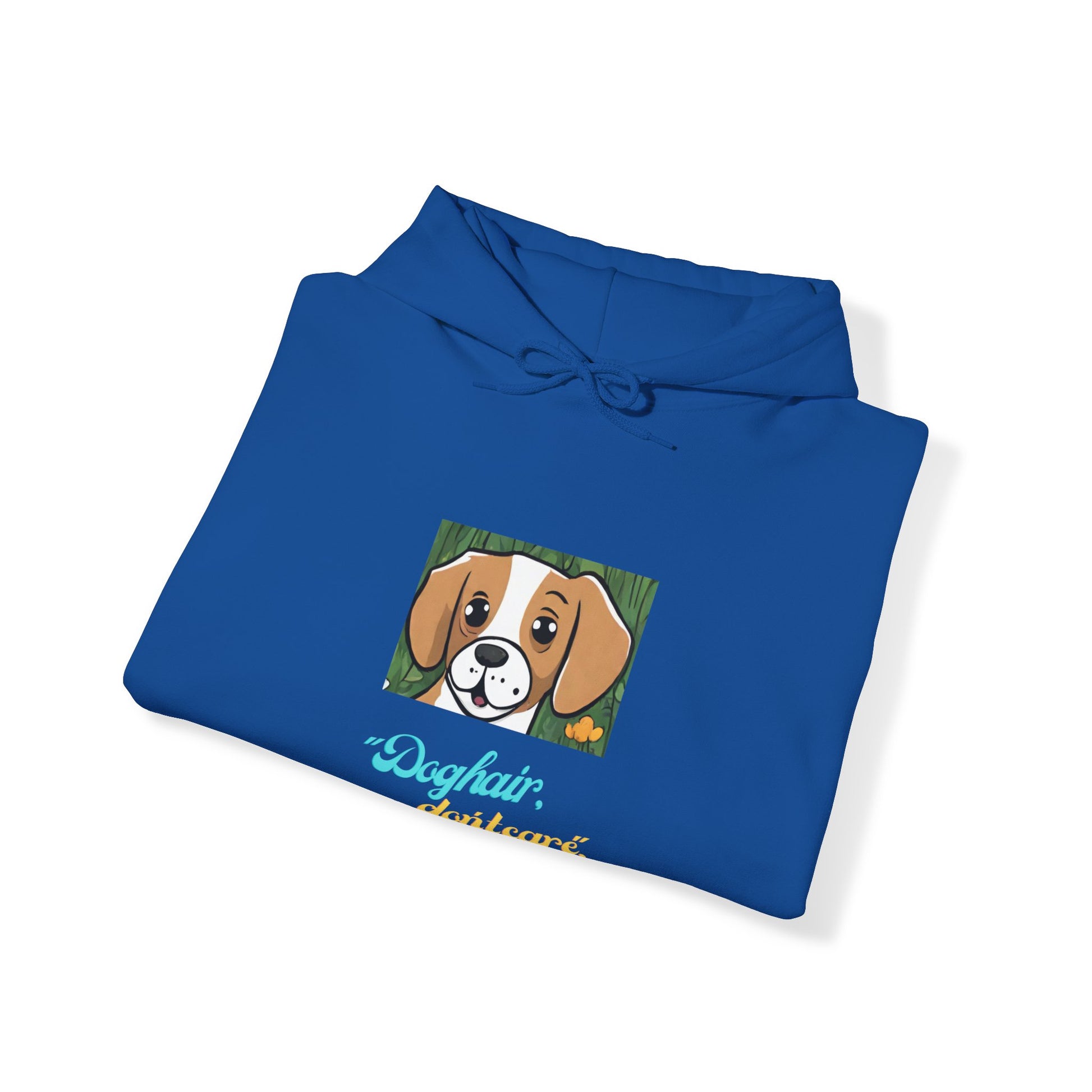 Unisex Heavy Blend™ Dog Hair Dont Care Hooded Sweatshirt - Sniff Waggle And Walk