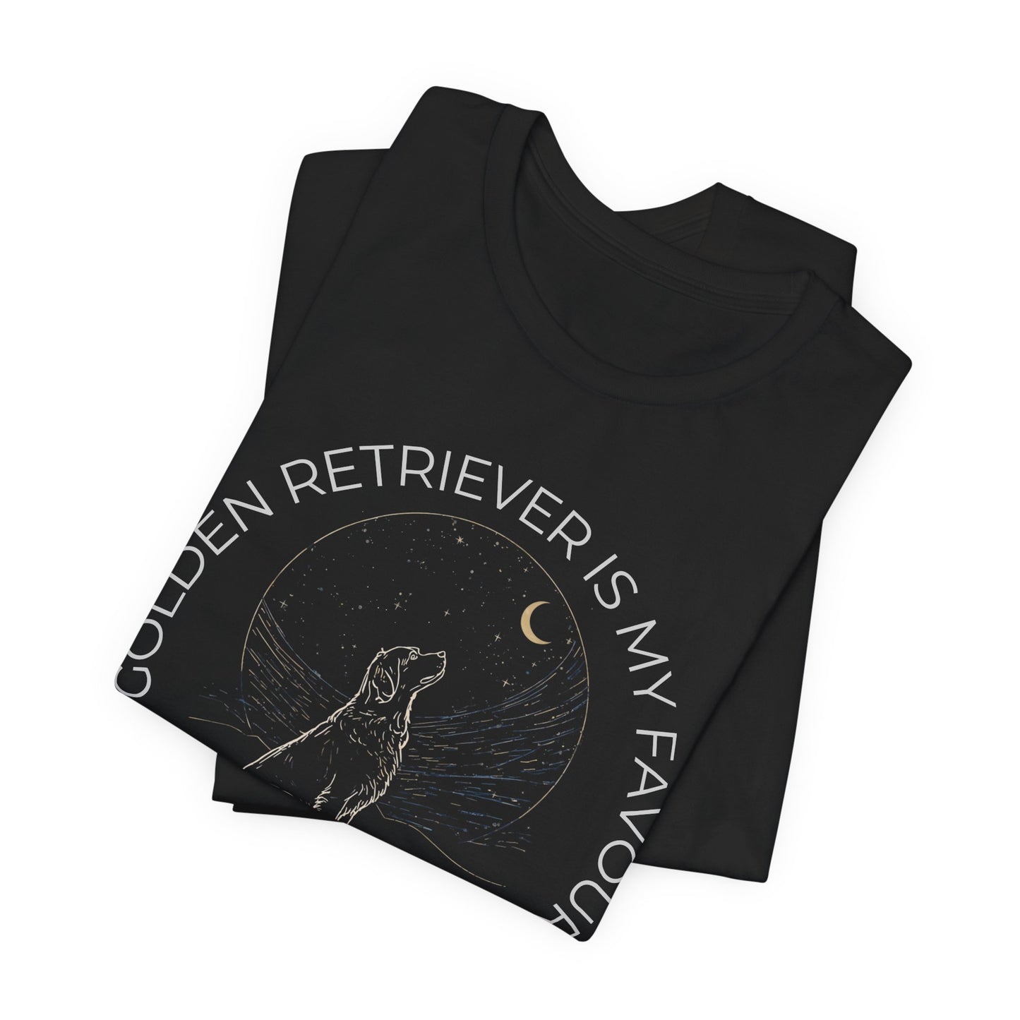 Golden Retriever Cosmic Companion Tee — "My Golden Retriever Is My Favourite" Dog Lover T‑Shirt