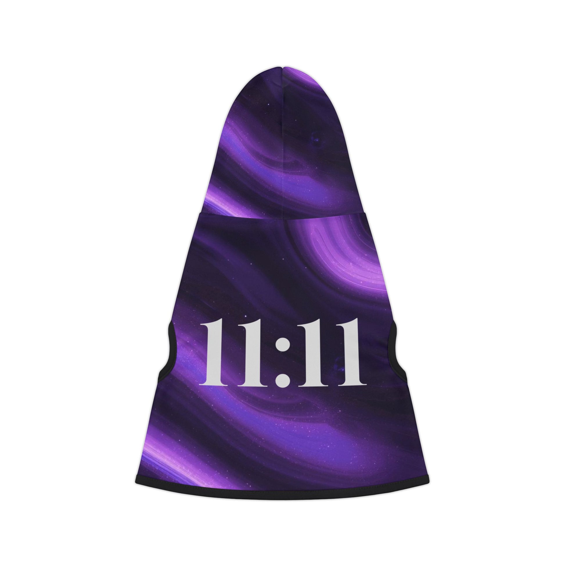 Purple swirl 11:11 pet hoodie designed for dogs and cats