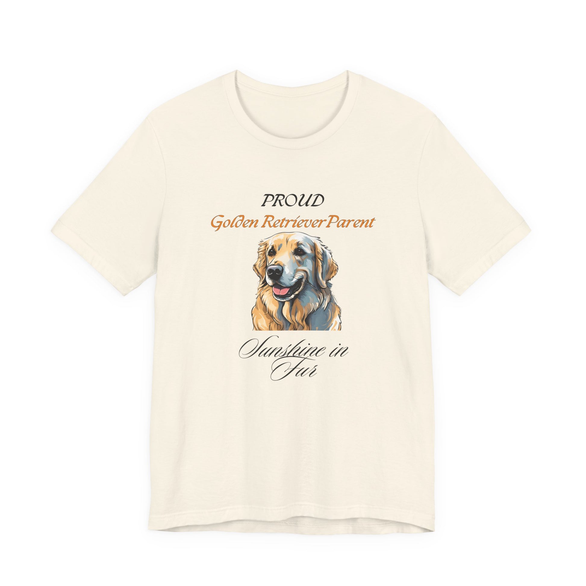 Proud Golden Retriever Parent t-shirt in White, front view