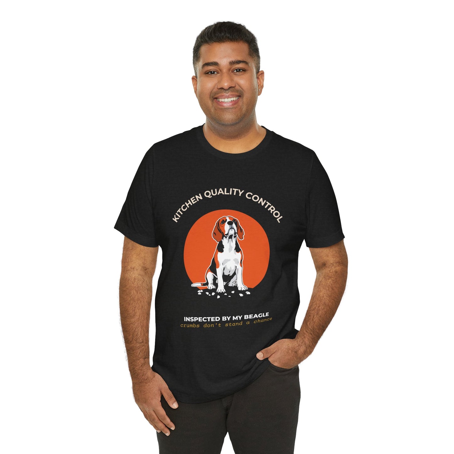 Beagle Kitchen Quality Control T-Shirt — "Inspected By My Beagle" Pet Lover Tee