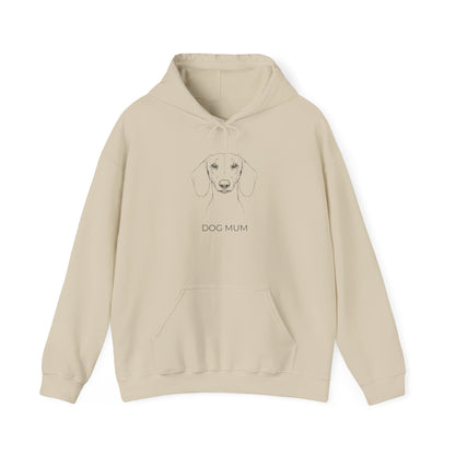 Dachshund Dog Mum hoodie in light blue