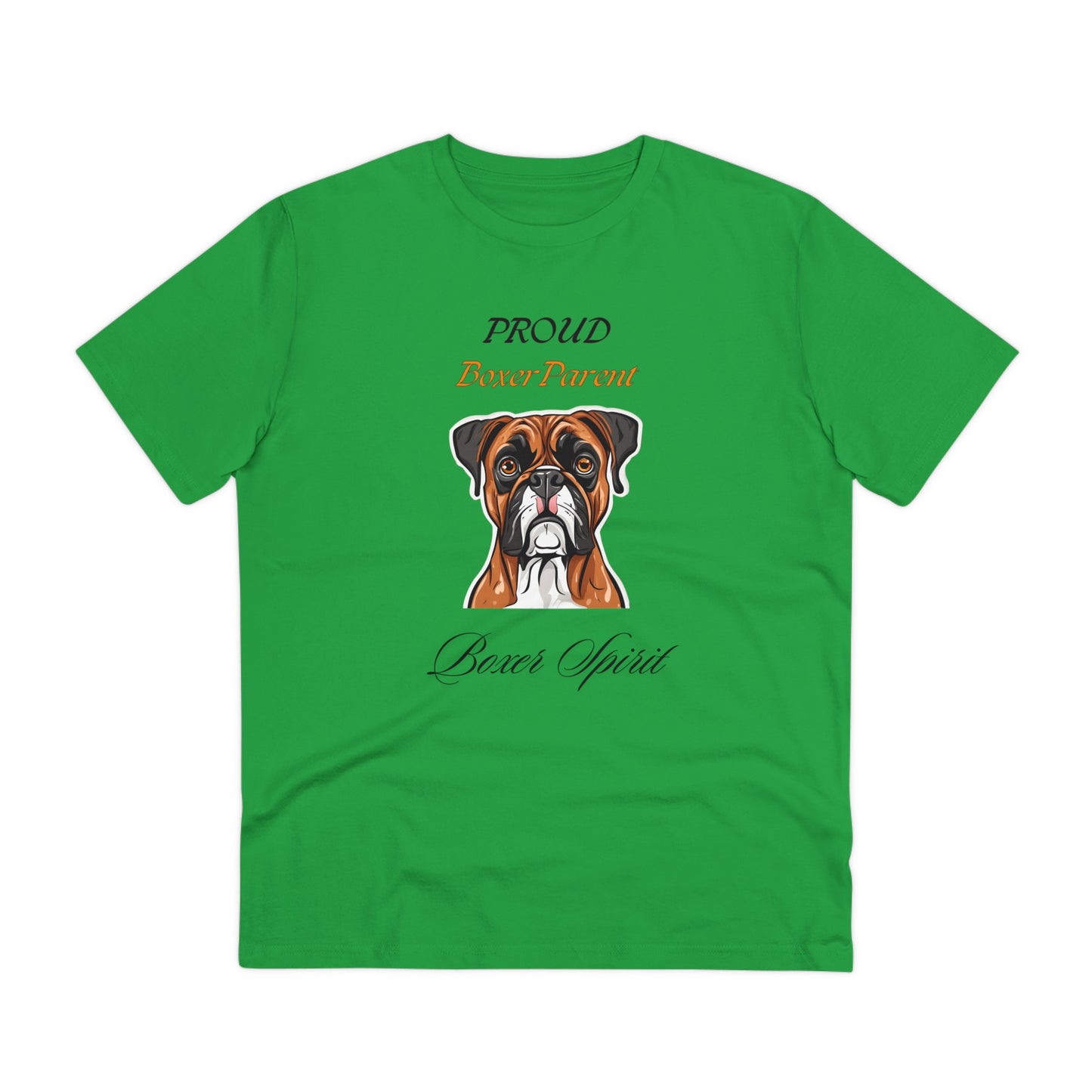 PROUD BOXER PARENT "Boxer Spirit" Soft Dog Themed Organic T-shirt - Unisex - Sniff Waggle And Walk