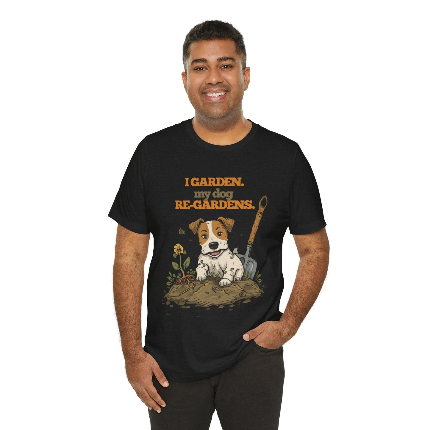 Funny dog gardener t-shirt — Bella Canvas unisex fit