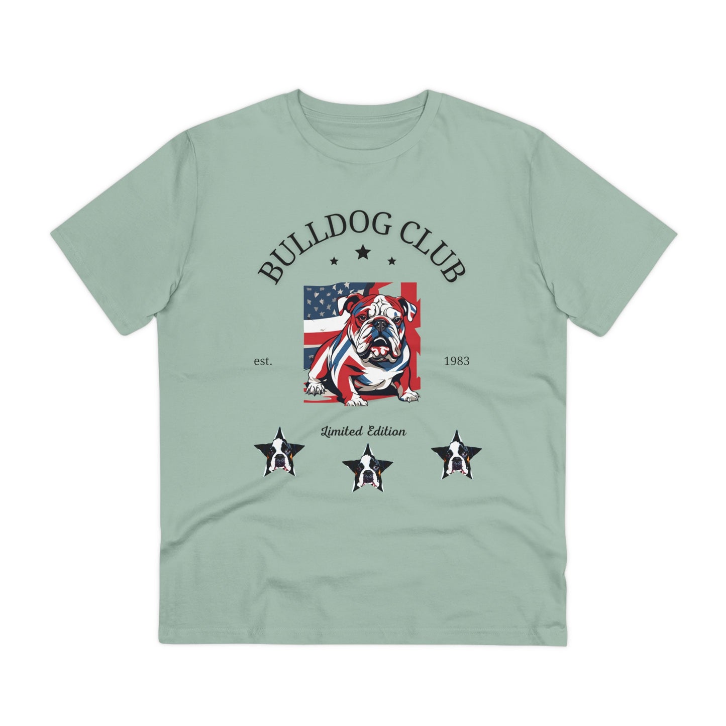 "BULLDOG CLUB" Organic Creator T-shirt - Unisex by Sniff, Waggle, and Walk™ - Sniff Waggle And Walk