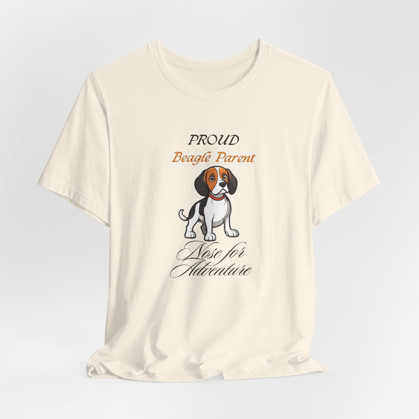 Proud Beagle Parent t-shirt folded flat lay