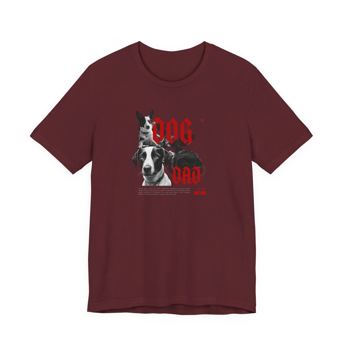 DOG DAD t-shirt in Navy, front view