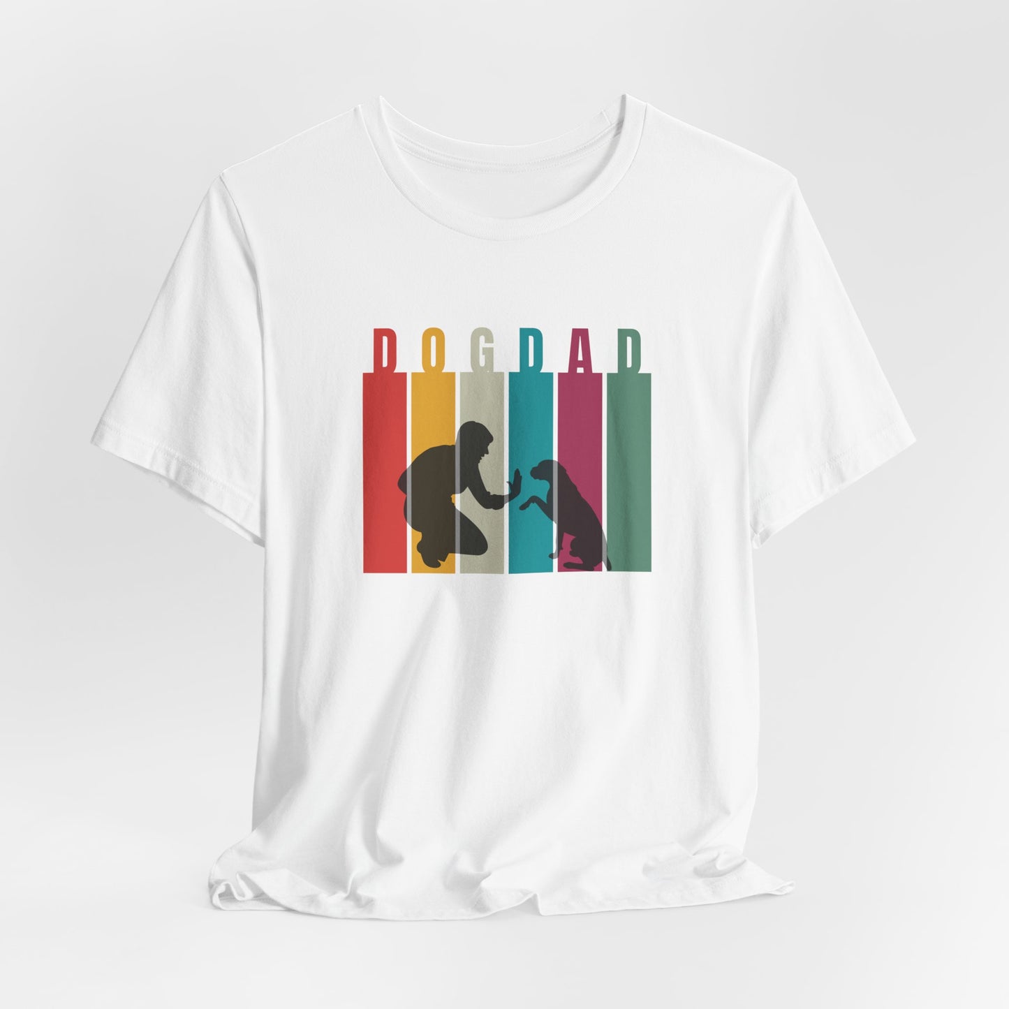 Dog Dad T-Shirt — folded organic cotton tee detail