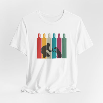 Dog Dad T-Shirt — folded organic cotton tee detail