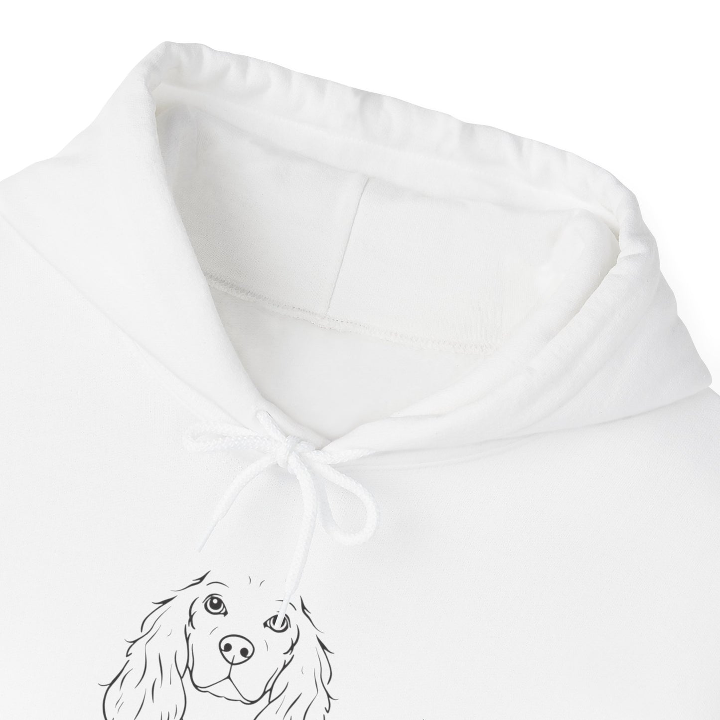 Cocker Spaniel Dog Mum hoodie sport grey detail