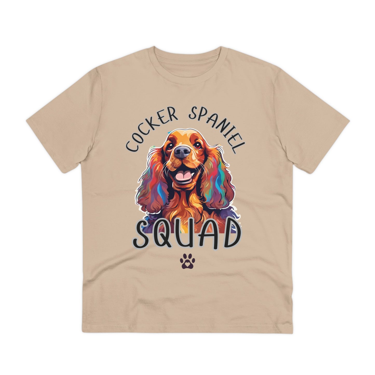 "COCKER SPANIEL SQUAD" Organic T-shirt - Unisex by SniffWaggleNWalk™ - Sniff Waggle And Walk