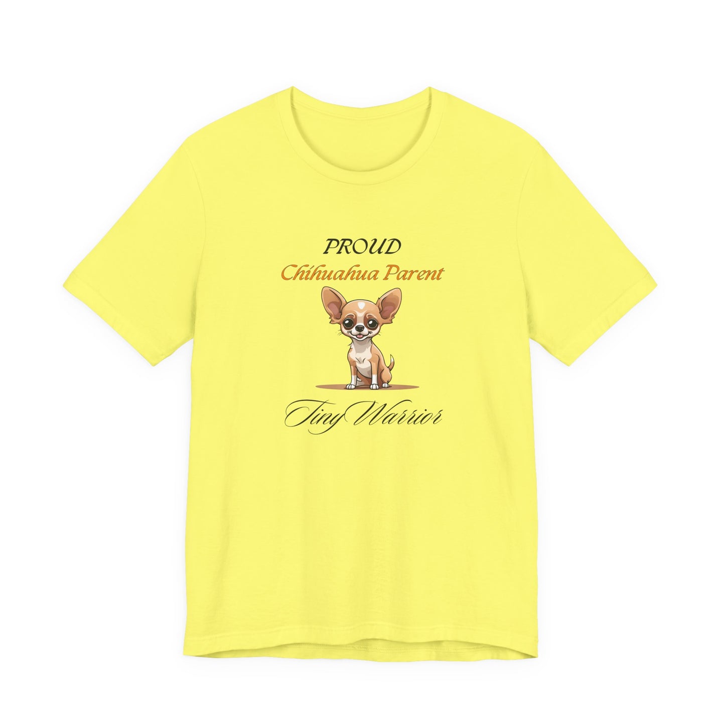 Proud Chihuahua Parent t-shirt in Natural, front view