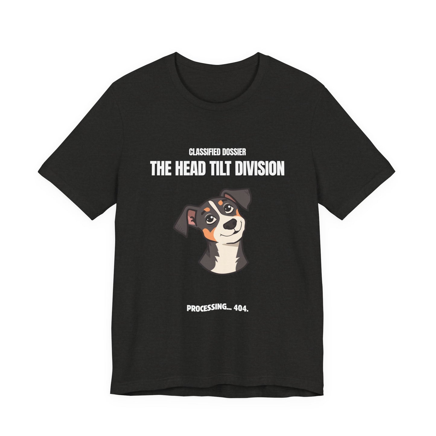 The Head Tilt Division Dog T-Shirt – Cute Tilting Pup Graphic Tee