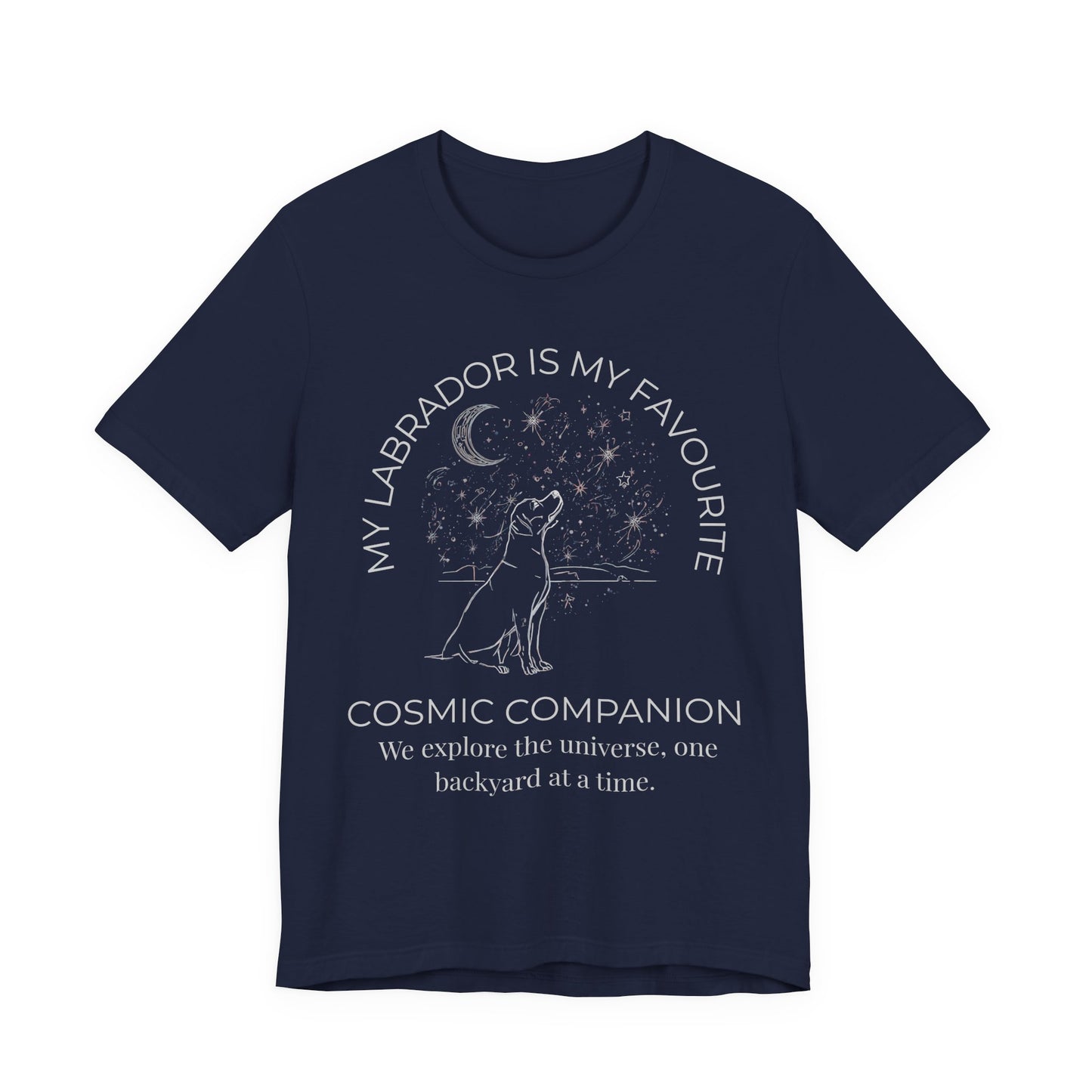 Labrador Cosmic Companion T-Shirt – “My Labrador Is My Favourite” Dog Lover Tee