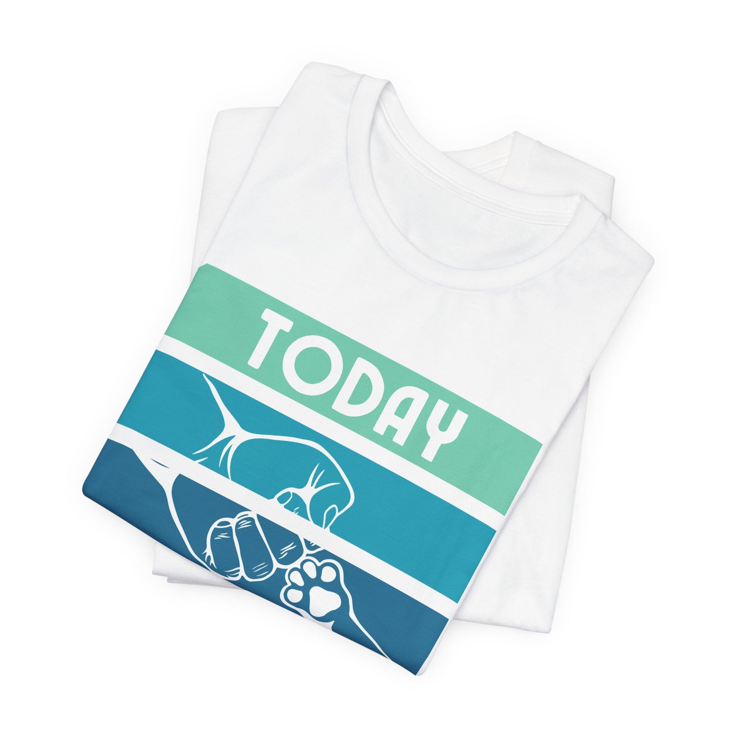 Funny homebody dog t-shirt shown on model