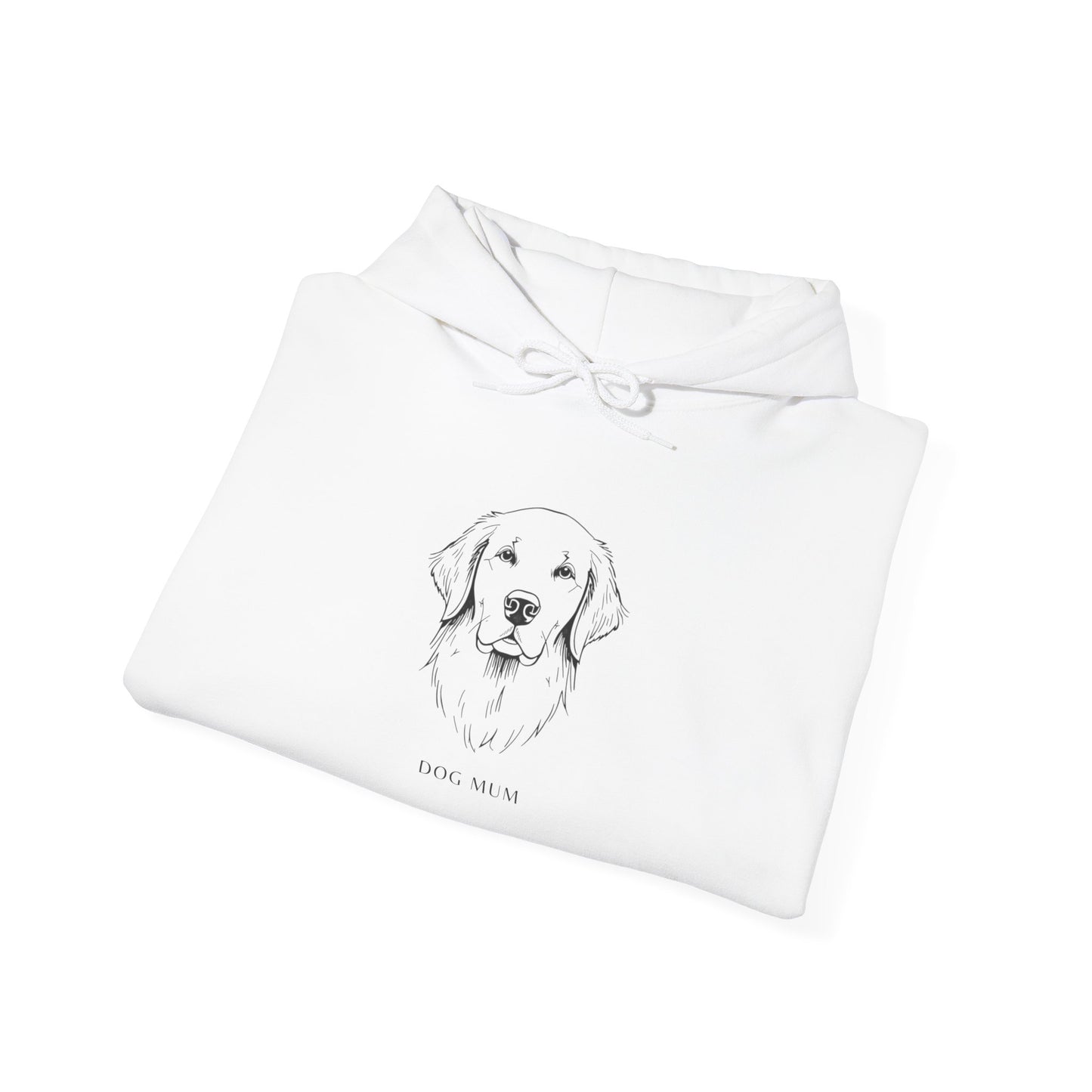 Golden Retriever Dog Mum hoodie shown in light colourway