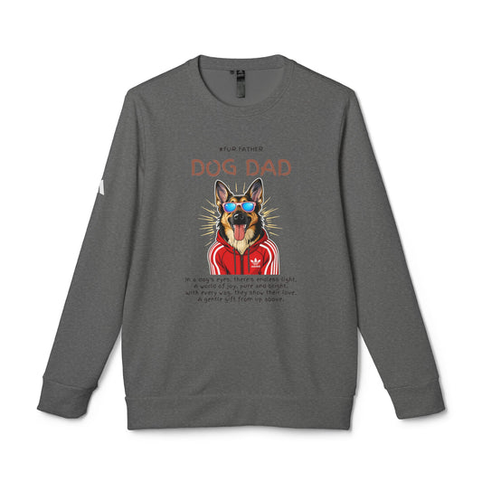 Dog Dad Adidas A434 T-Shirt — White — UPF 50+ moisture-wicking — SniffWaggleNWalk™