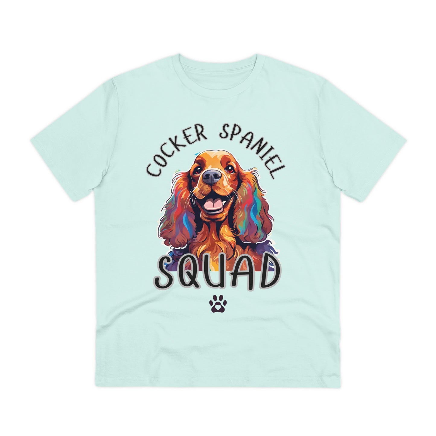 "COCKER SPANIEL SQUAD" Organic T-shirt - Unisex by SniffWaggleNWalk™ - Sniff Waggle And Walk