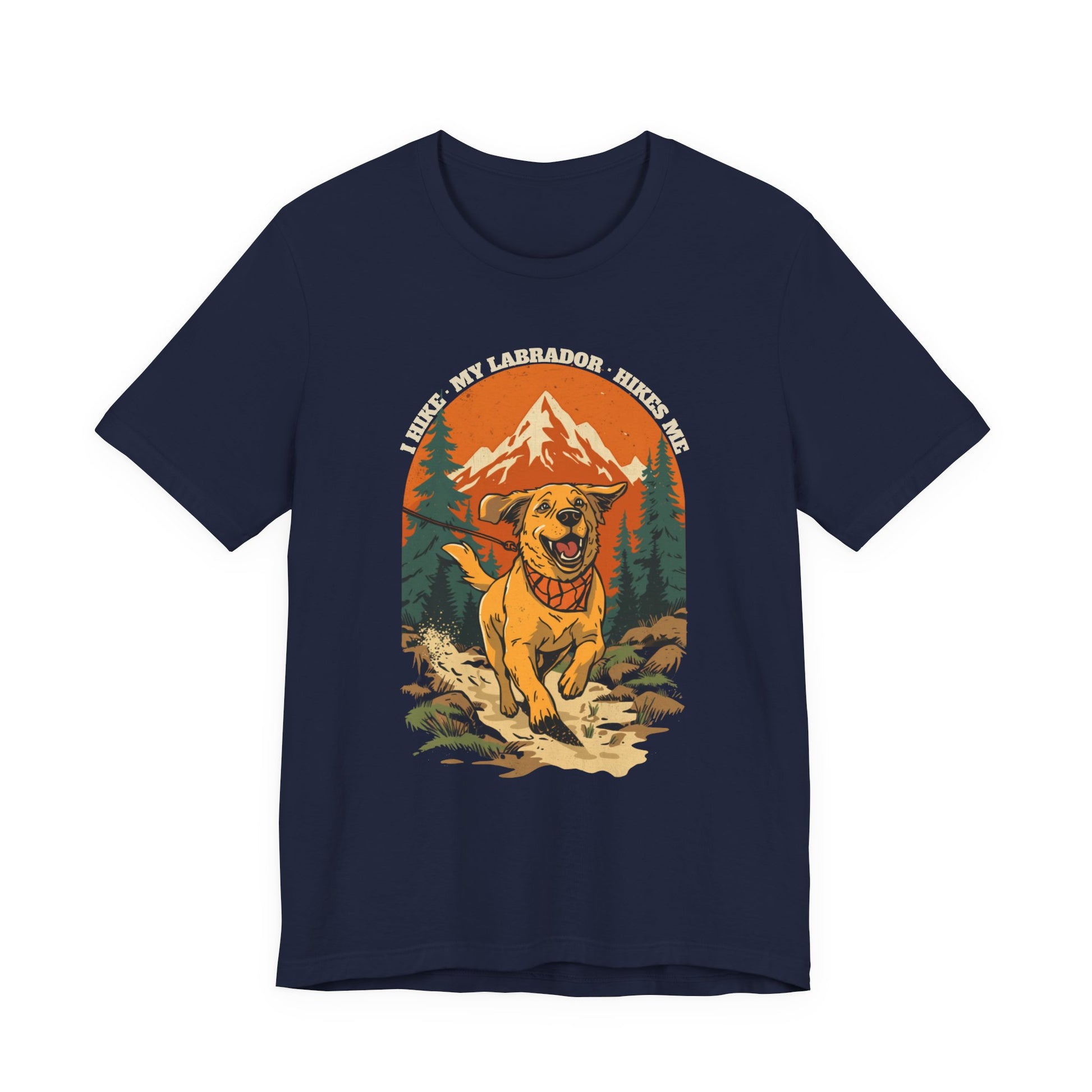 Labrador hikes me hiking gift t-shirt