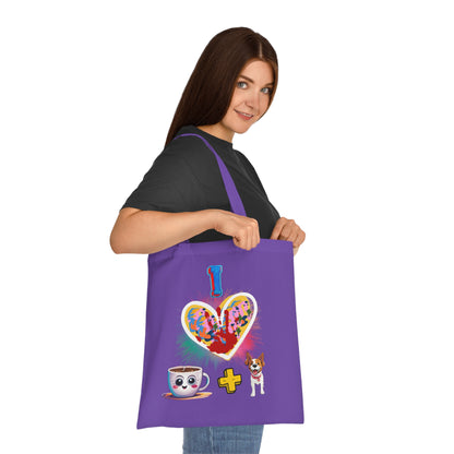 I Love Coffee and Dogs Tote Bag - Stylish & Colorful Design for Dog Lovers!-Sniffwaggleandwalk™