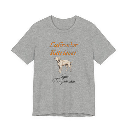 Proud Labrador Parent t-shirt in Athletic Heather, front view
