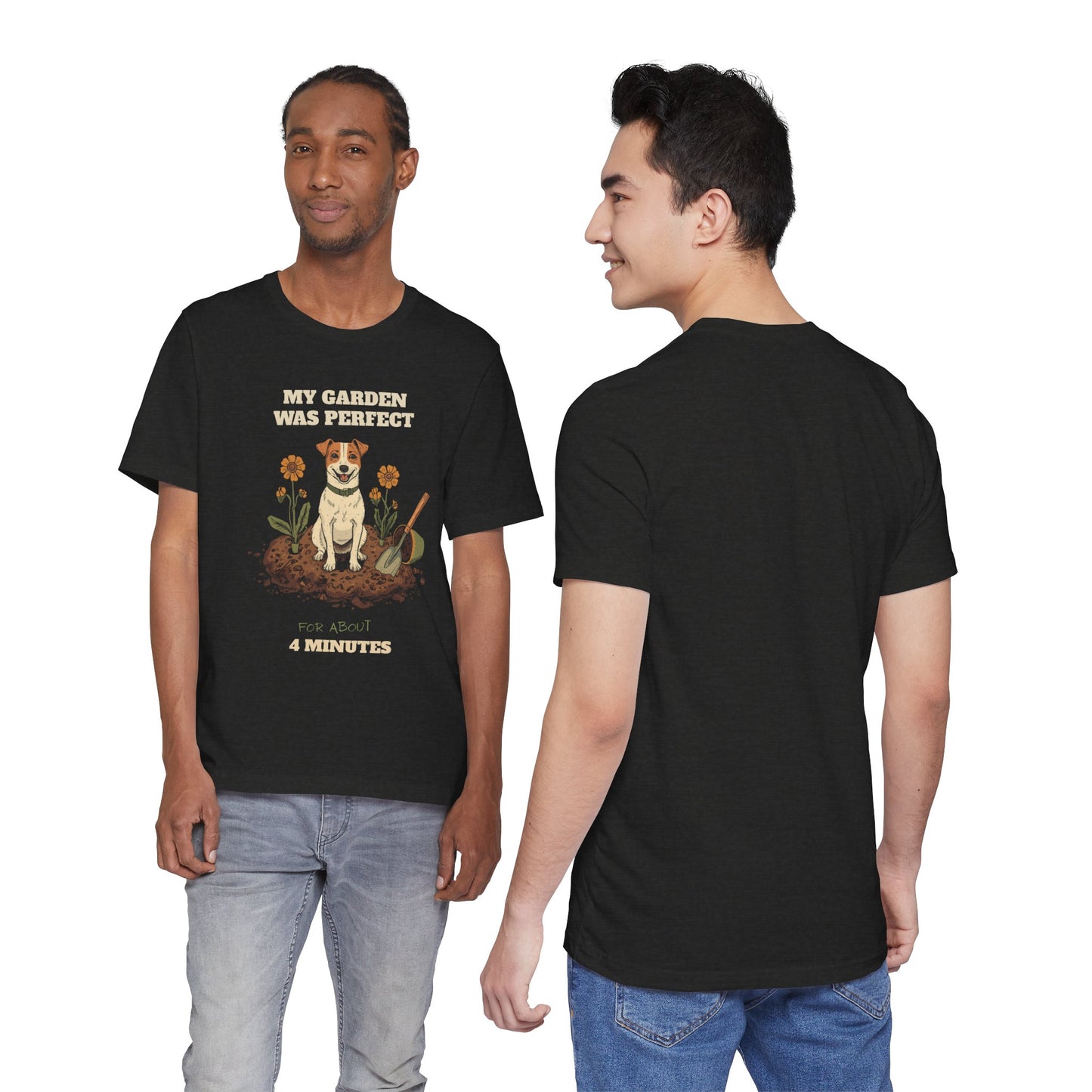 Gardening dog t-shirt gift for dog mum or dog dad