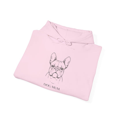 French Bulldog Dog Mum hoodie lifestyle photo, light colour