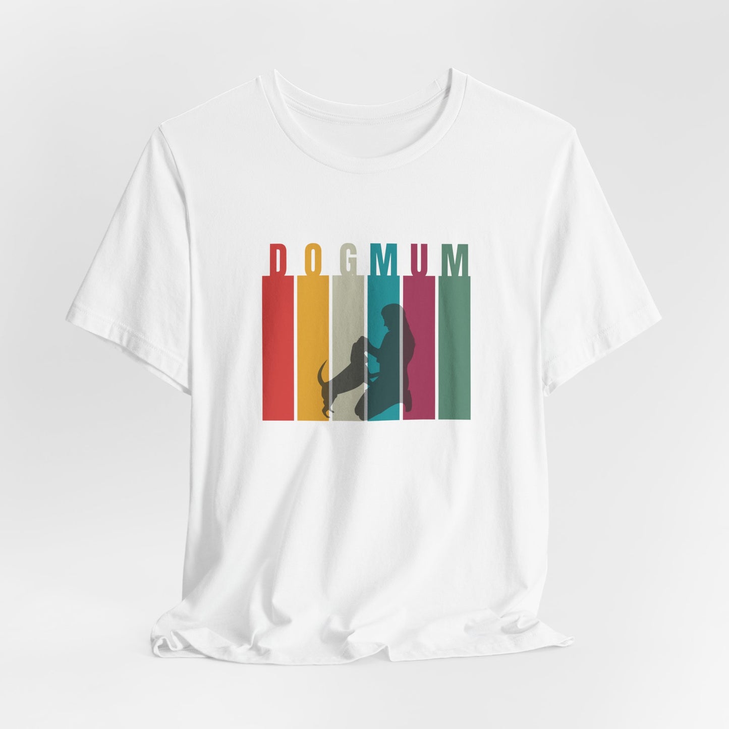 Dog Mum T-Shirt — folded organic cotton tee detail