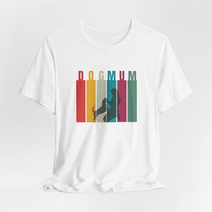 Dog Mum T-Shirt — folded organic cotton tee detail