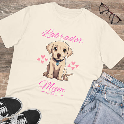 "LABRADOR MUM" Organic T-shirt - by sniffwagglenwalk™ - Sniff Waggle And Walk