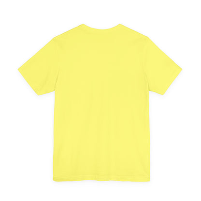 Life Is Better with a Lab t-shirt in Yellow, flat lay back view