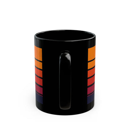 Staffie retro mug with coffee on a desk