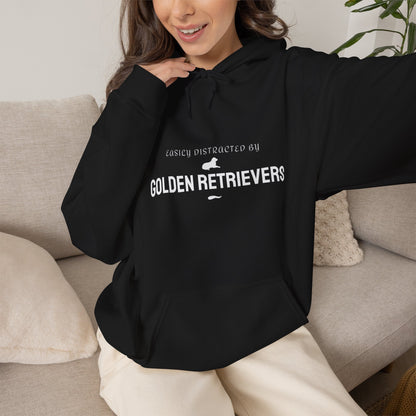 Golden Retriever owner gift hoodie in maroon