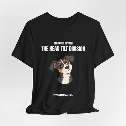The Head Tilt Division Dog T-Shirt – Cute Tilting Pup Graphic Tee
